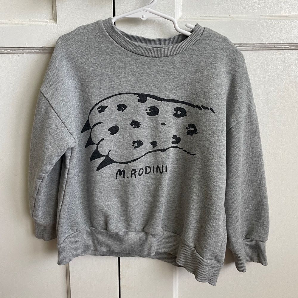 Mini Rodini Grey Sweatshirt Mount Kilimanjaro 5-7